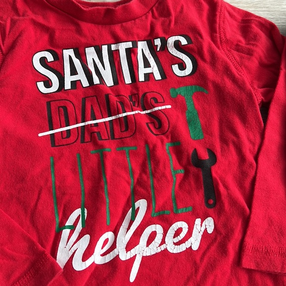 Lot of 5 boys long sleeve tees shirts, Santa, Penguin, t-Rex, alligator size 24m - Picture 2 of 11